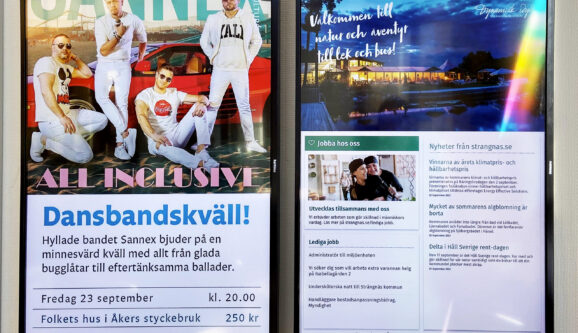 PLAYipp Digital Signage Strängnäs kommun evenemang