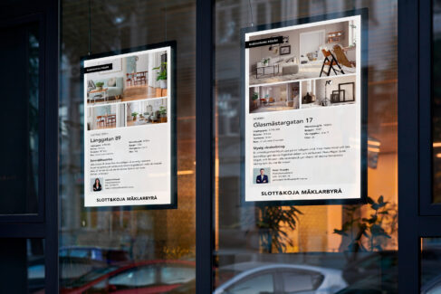 PLAYipp screens in real estate agency window