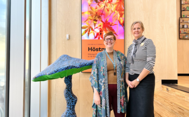 Playipp Digital Signage at Kulturkvarteret, Jessica Larsson and Karin Wilkens Communications Specialists