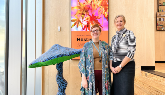 Playipp Digital Signage at Kulturkvarteret, Jessica Larsson and Karin Wilkens Communications Specialists