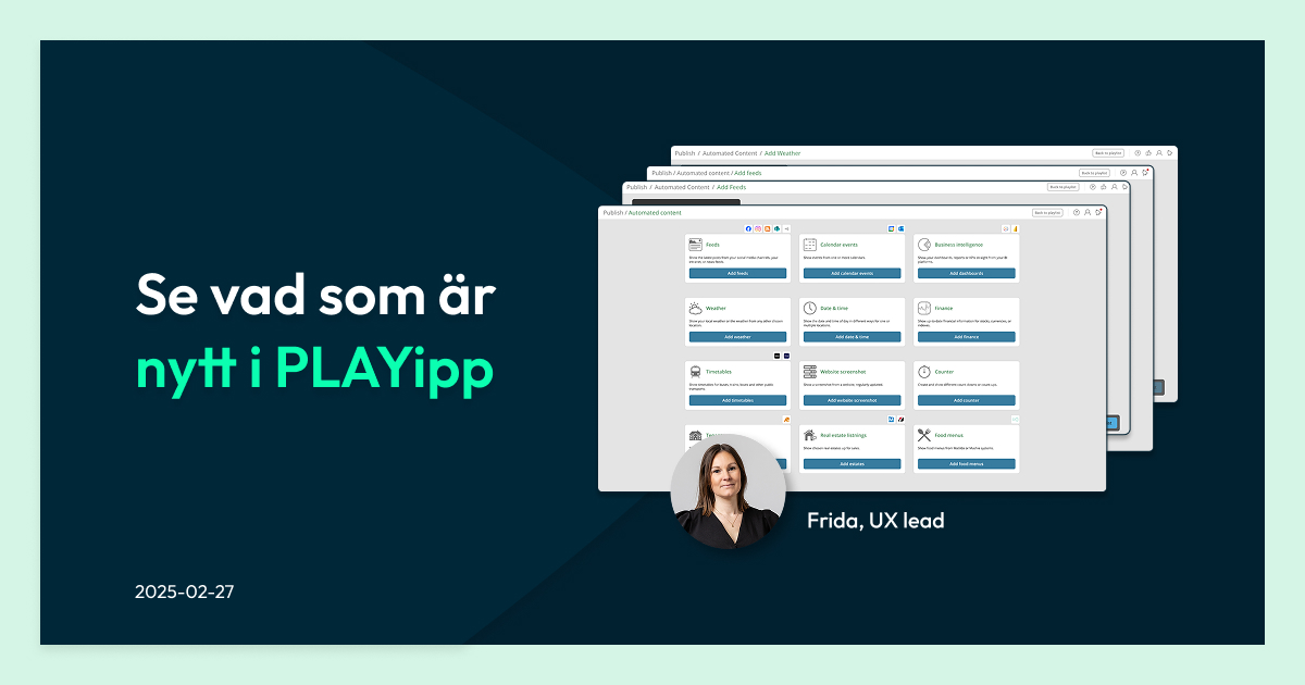 Nytt i PLAYipp 2025-02-27