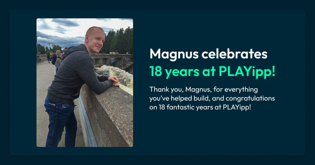 Magnus 18 år på PLAYipp