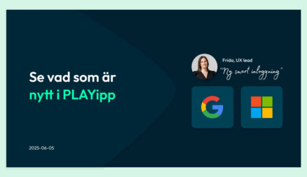 Nytt i PLAYipp - inloggning