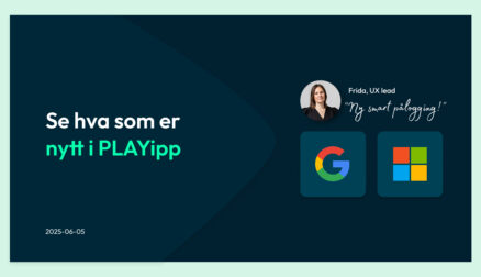er nytt i PLAYipp - påloggning