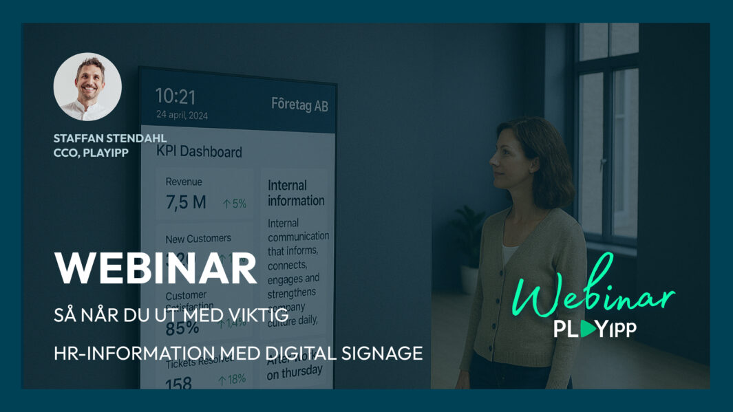 Sluta förlora talangar - HR digital signage