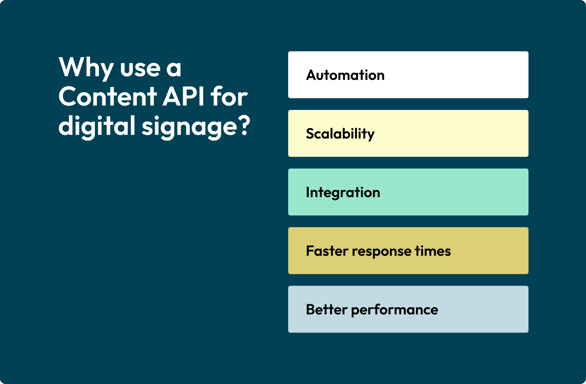 why use content api list