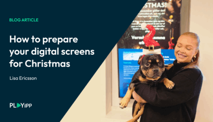 digtal signage Christmas