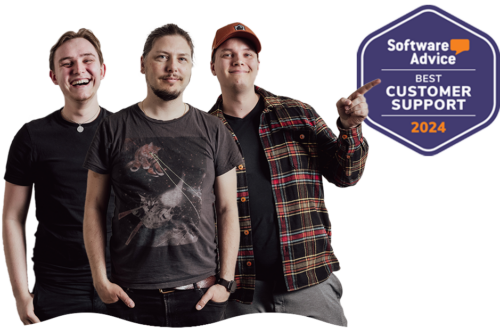 PLAYipp support team standing together