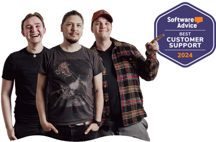 PLAYipp support team standing together