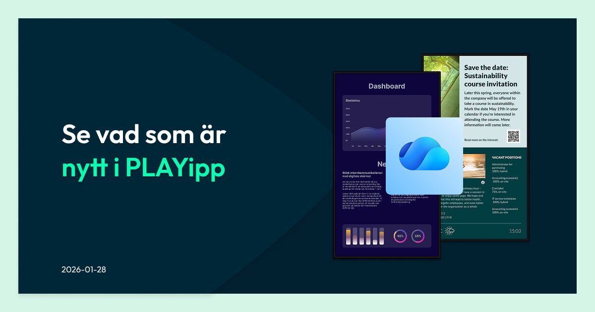 Nytt i PLAYipp - OneDrive