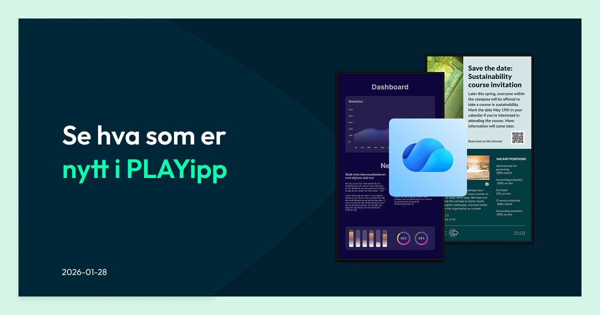 er nytt i PLAYipp - OneDrive