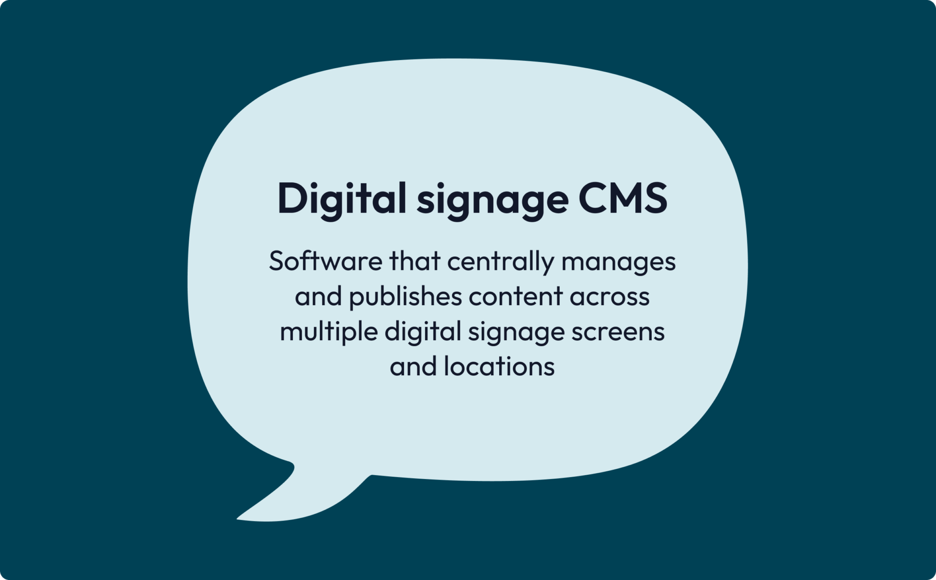 Digital signage cms definition