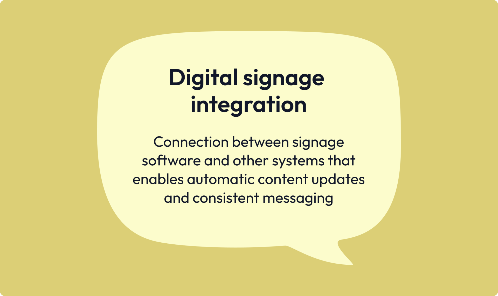 digital signage integration definition