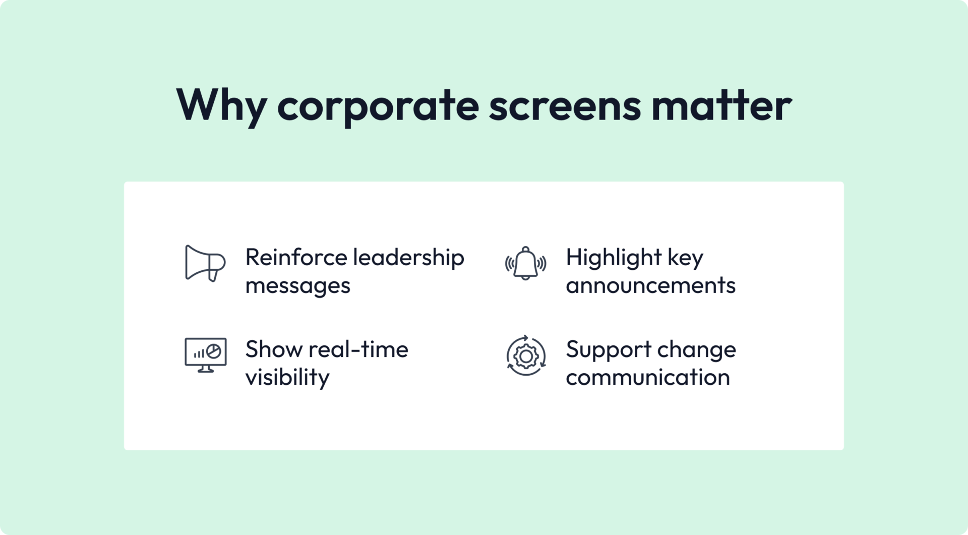 why corporate screens matter