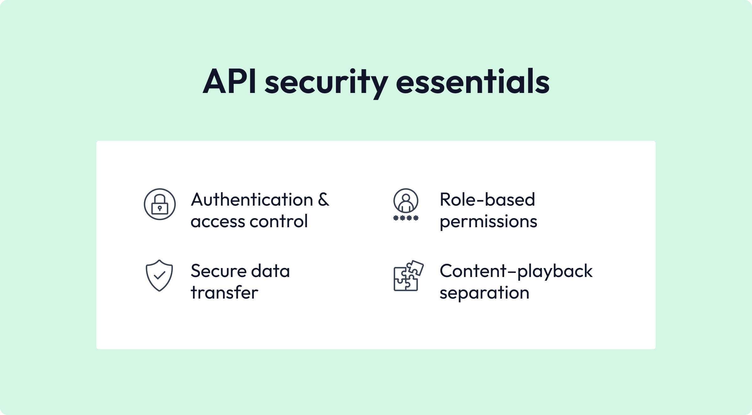 Lista över API-säkerhetsgrunder