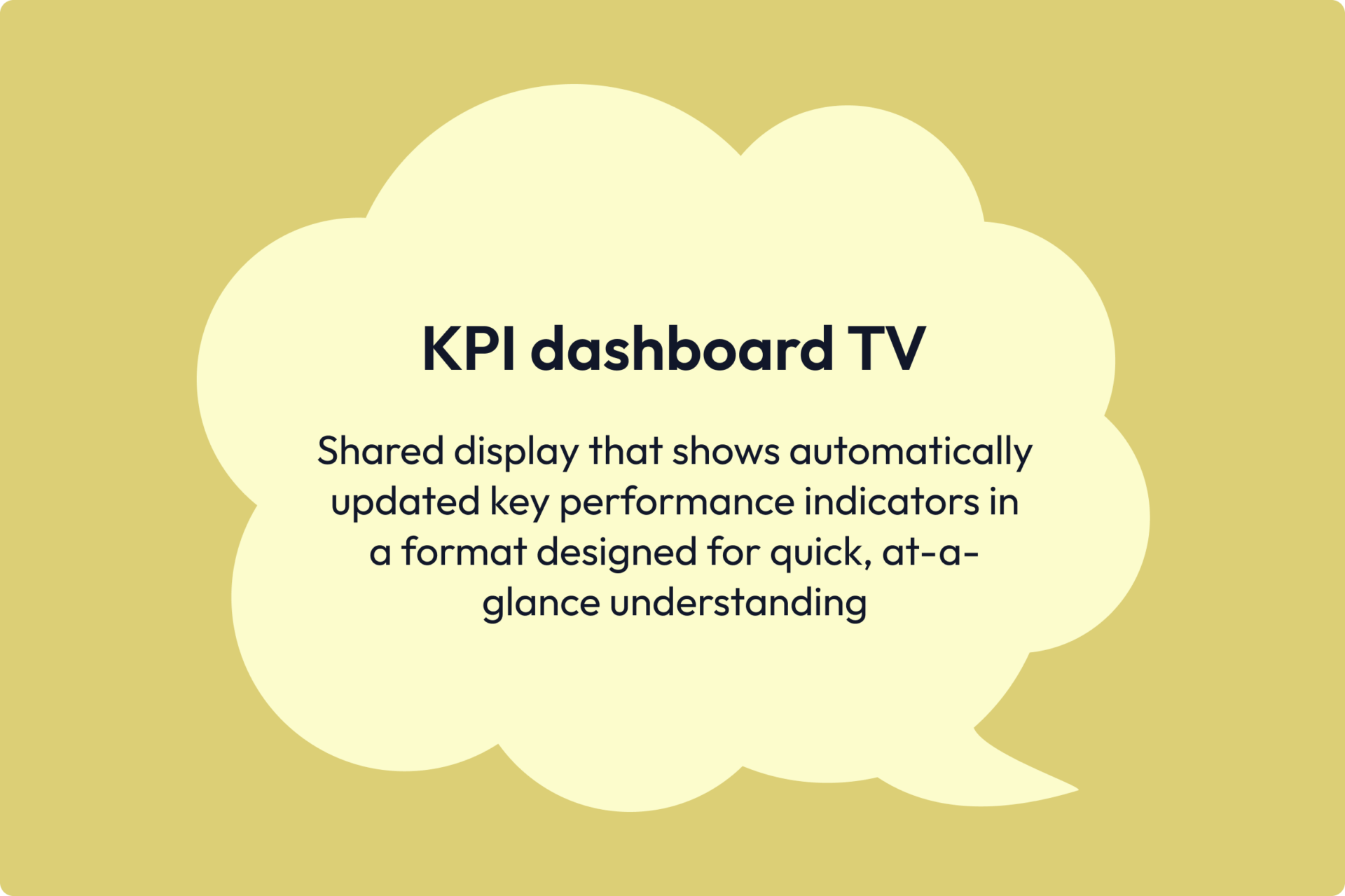 kpi dashboard tv definition