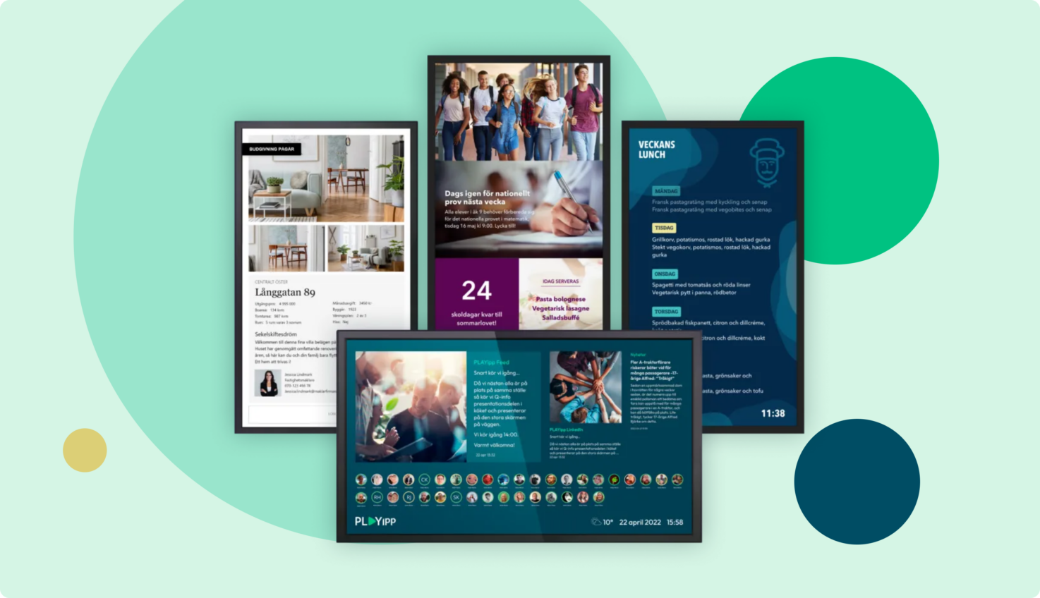 Digital notice board cover