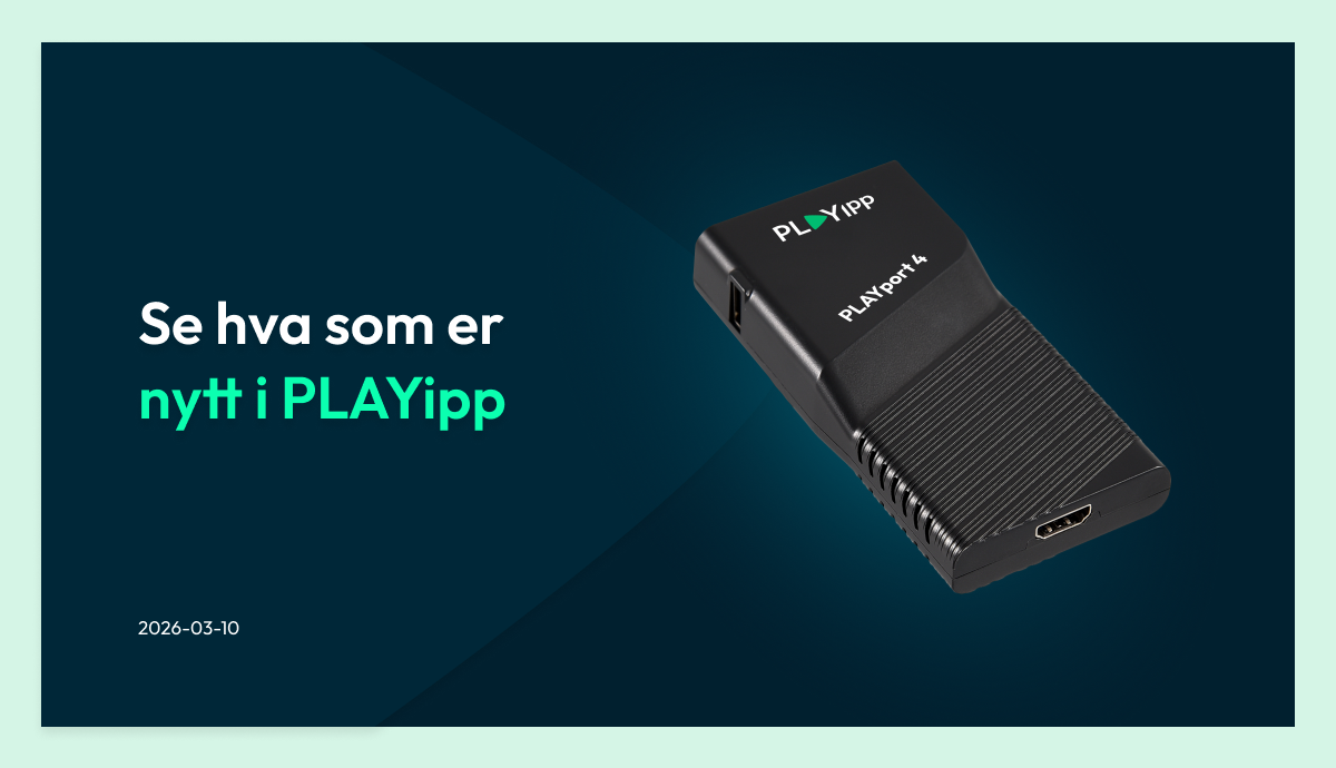 See whats new in playipp - PLAYport 4 -puff- NO