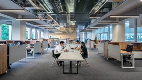 people in office